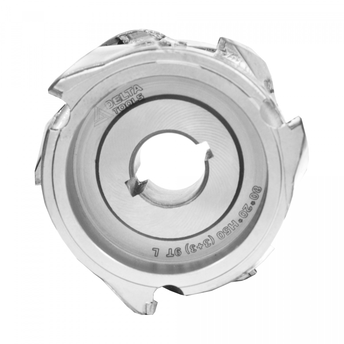 Фреза алмазная DELTA TOOLS 80x20x50 3+3x9Т L фуговальная для кромкооблицовочныx станков фото