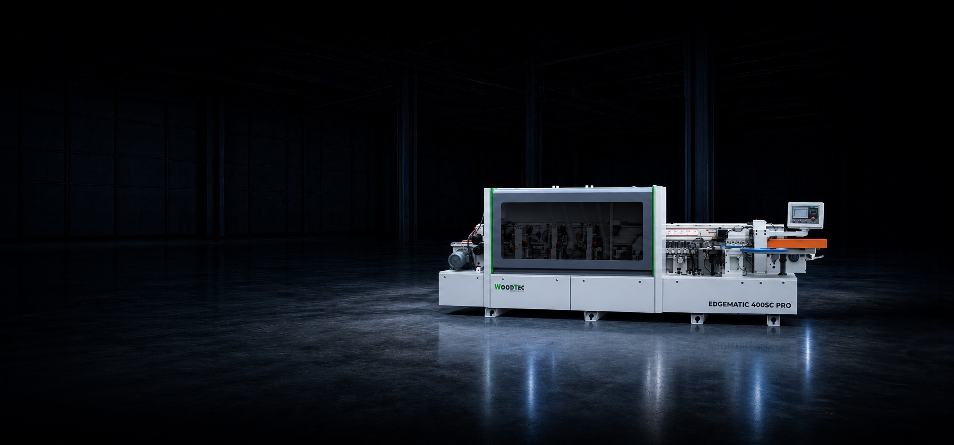Станок для облицовывания кромок мебельных деталей WoodTec EdgeMatic 400SС PRO главное фото