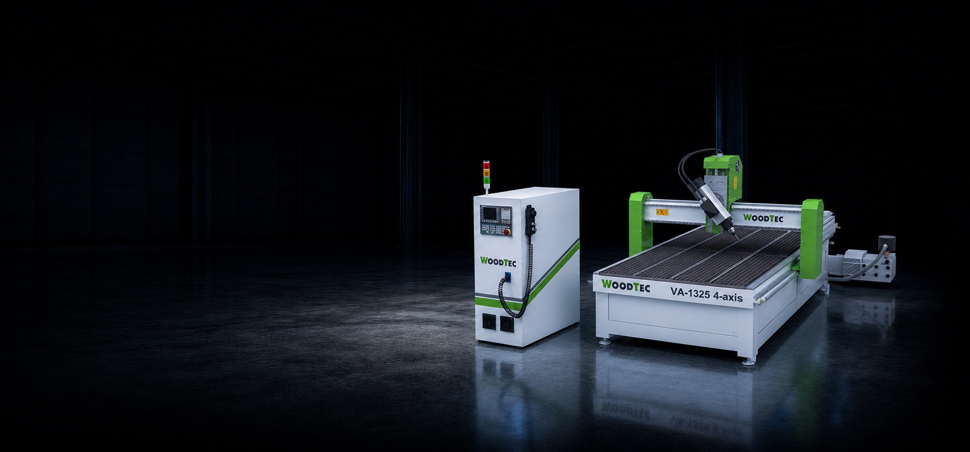 Фрезерно-гравировальный станок с ЧПУ WoodTec VA 1325 4-axis главное фото
