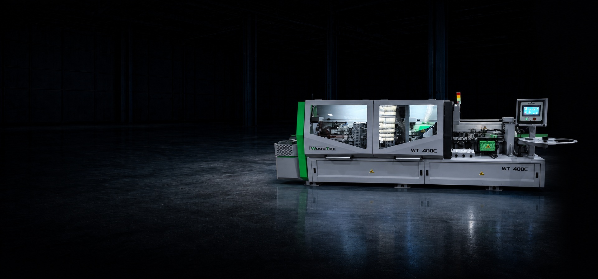 Станок для облицовывания кромок мебельных деталей WoodTec WT-400С главное фото