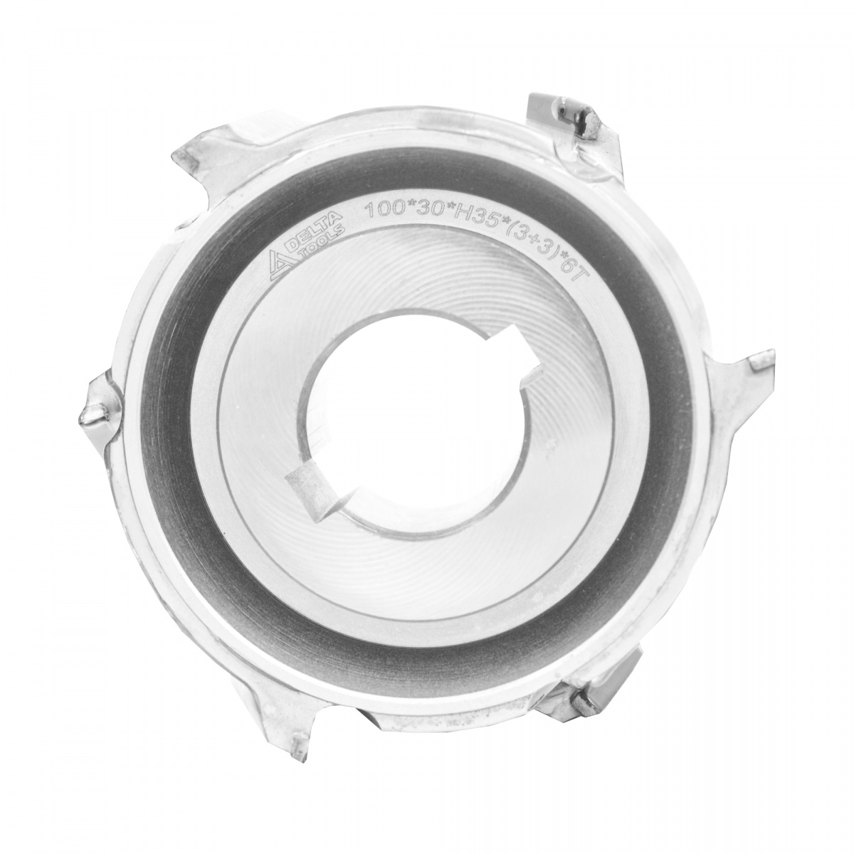 Фреза алмазная DELTA TOOLS 100x30x35 3+3x6Т фуговальная для кромкооблицовачныx станков фото
