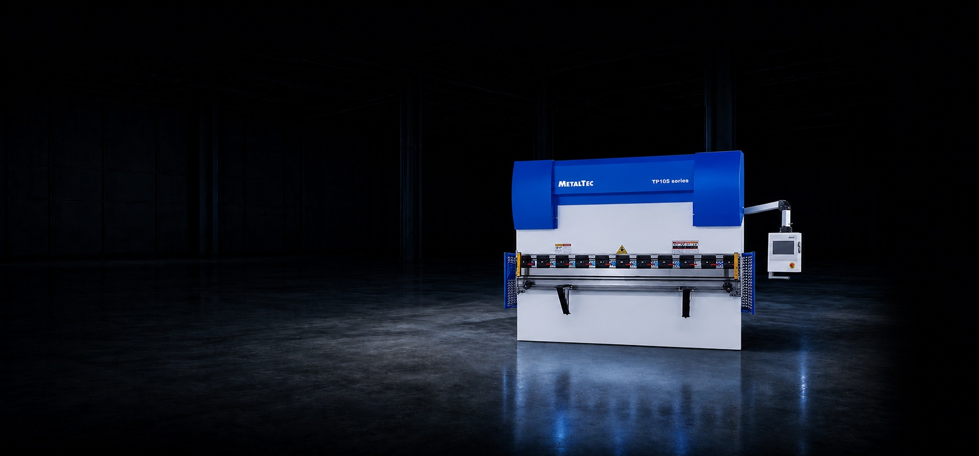 Листогибочный гидравлический пресс с ЧПУ контроллером MetalTec TP10S HBM 125/2500C главное фото